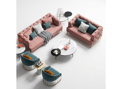 Trzyosobowa Relaks Siedziba Design Couch Sofy Lounge Sofy Włókienniczy Sofa 3 miejsce siedzące Aksamit Sofa