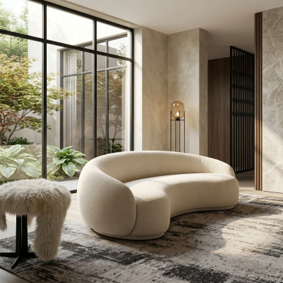 Design Couch Sofy Wypoczynkowe Aksamit Sofa 3 Siedziba Materiał Okrągły Club Meble Narożnik Ustaw