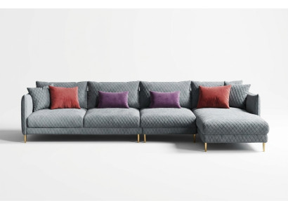 Włókienniczy Modern Relaks Siedziba Luxus Meble Żywy krajobraz Narożnikowa kanapa Podkładka w kształcie litery L Podkładka Sofa