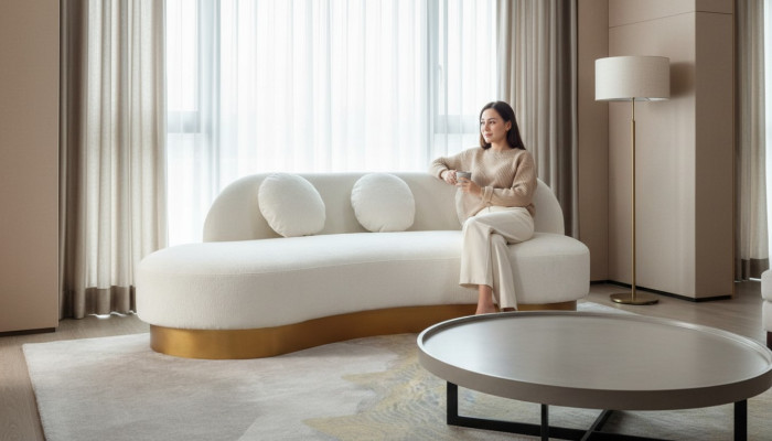 Sofa 3 miejsce do siedzenia Podkładka Włókienniczy Modern Relaks Siedziba Luxus Meble Żywy krajobraz Aksamit