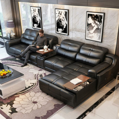 Sofa Kanapa Narożnikowa kanapa L-form Podkładka Modern Relaks Siedziba Luxus Meble Żywy krajobraz