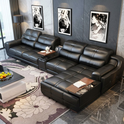 Sofa Kanapa Narożnikowa kanapa L-form Podkładka Modern Relaks Siedziba Luxus Meble Żywy krajobraz