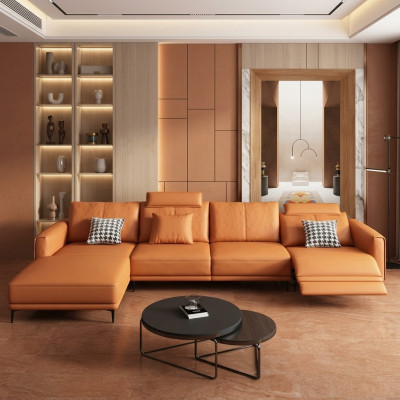 Sofa Kanapa Modern Relaks Siedziba Luxus Meble Żywy krajobraz Narożnikowa kanapa L-form Podkładka