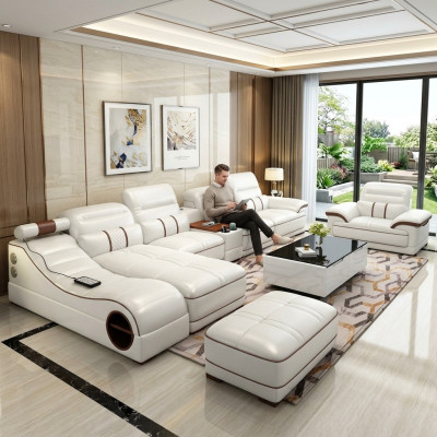 Żywy krajobraz Luksusowa Sofa Kanapa Narożnikowa kanapa Podkładka w kształcie litery L Modern Relaks Siedziba Meble