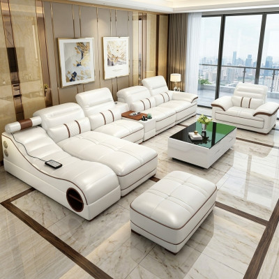 Żywy krajobraz Luksusowa Sofa Kanapa Narożnikowa kanapa Podkładka w kształcie litery L Modern Relaks Siedziba Meble