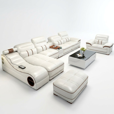 Żywy krajobraz Luksusowa Sofa Kanapa Narożnikowa kanapa Podkładka w kształcie litery L Modern Relaks Siedziba Meble
