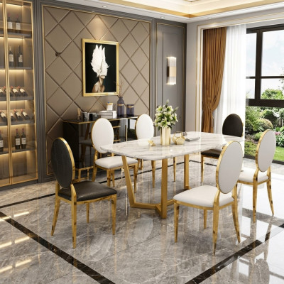 Tabela Stół obiadowy Nowoczesna jadalnia Kuchnia stoły Design Stoły do ​​jadalni Meble do salonu