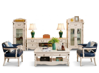 Galota Living Room Szkło Classic 2-częściowe. Witryny Szafa Półka Zestaw Półek Drewno