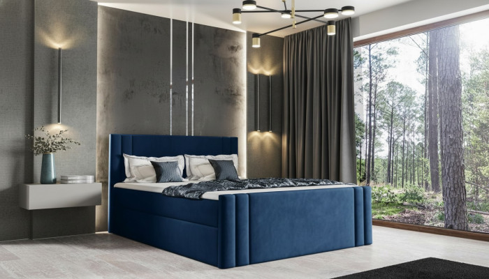 Łóżko Sypialnia łóżko Podkładka Design Double Luxury 180x200 Box Spring Nowość