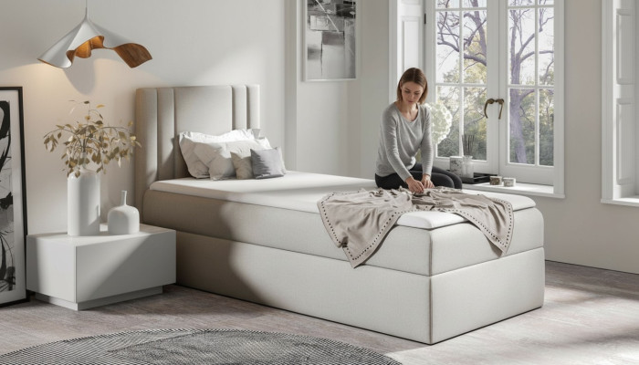 Mini Łóżko Pojedyncze Sypialnia łóżka Podkładka Design Łóżko Młodzieżowe Luksus Materiał