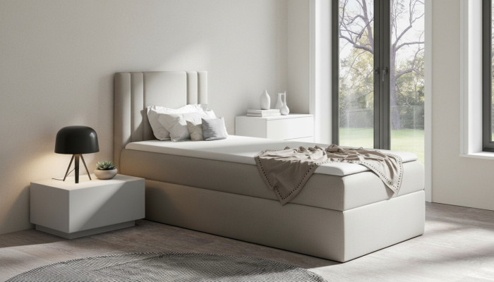 Mini Łóżko Pojedyncze Sypialnia łóżka Podkładka Design Łóżko Młodzieżowe Luksus Materiał