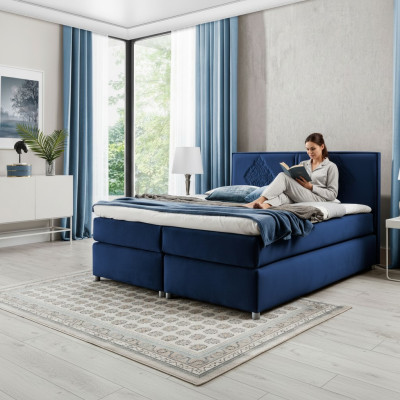Skrzynka sprężynowa Łóżko Sypialnia łóżko Podkładka Design Double Hotel Luxury 200x200 Nowość