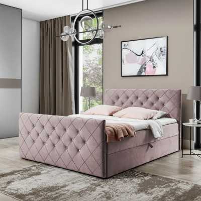 Łóżko skrzyniowe Chesterfield Sypialnia Design Double Hotel Łóżko Podstawa łóżka Nowość