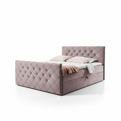 Łóżko skrzyniowe Chesterfield Sypialnia Design Double Hotel Łóżko Podstawa łóżka Nowość