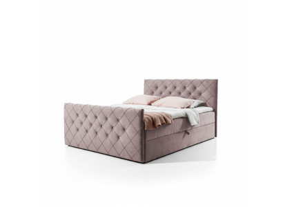 Łóżko skrzyniowe Chesterfield Sypialnia Design Double Hotel Łóżko Podstawa łóżka Nowość
