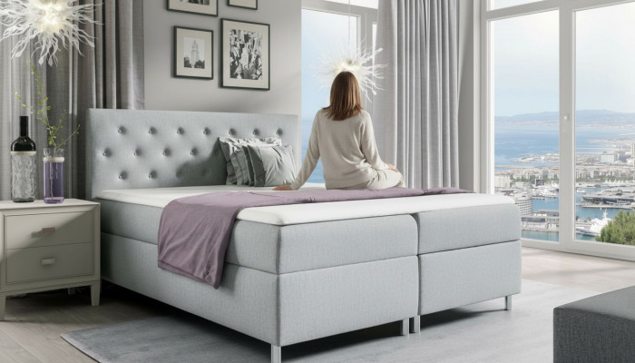 łóżka Double Hotel Nowoczesne Łóżko Podstawa łóżka Boxspring 200x200 Sypialnia Meble
