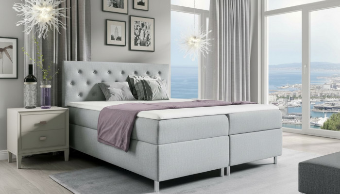 łóżka Double Hotel Nowoczesne Łóżko Podstawa łóżka Boxspring 200x200 Sypialnia Meble