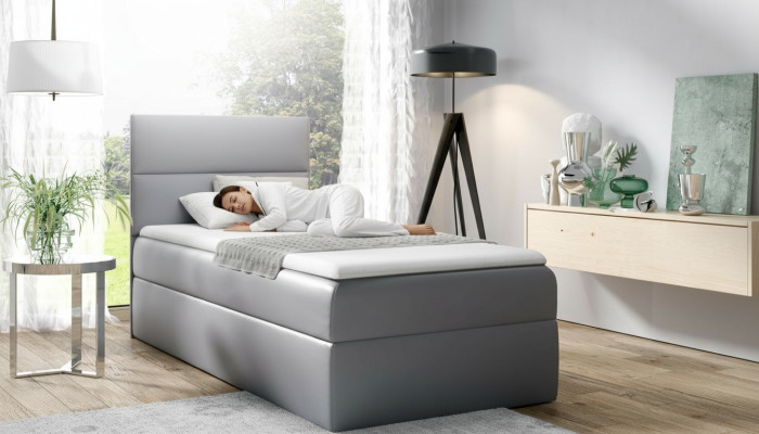 Łóżko młodzieżowe 90 cm Sypialnia Design Hotel Nowoczesne Łóżko Podstawa łóżka z łóżkiem sprężynowym