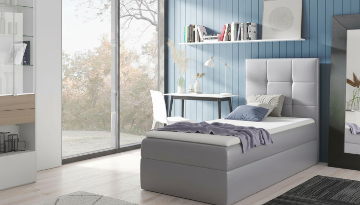 Łóżko młodzieżowe Sypialnia Design Hotel Nowoczesne łóżko Podstawa łóżka z łóżkiem sprężynowym 90 cm