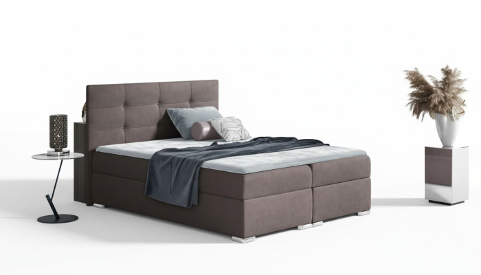 Łóżko Podstawa łóżko z materacem sprężynowym 160x200 Sypialnia Design Double Hotel Modern