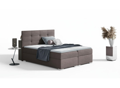 Łóżko Podstawa łóżko z materacem sprężynowym 160x200 Sypialnia Design Double Hotel Modern