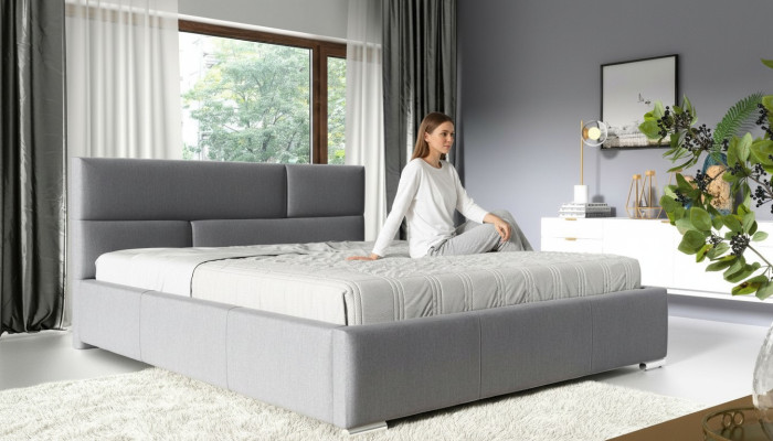 Łóżko Rama Sypialnia Design Double Hotel Nowoczesny Materiał Nowe Meble 180x200