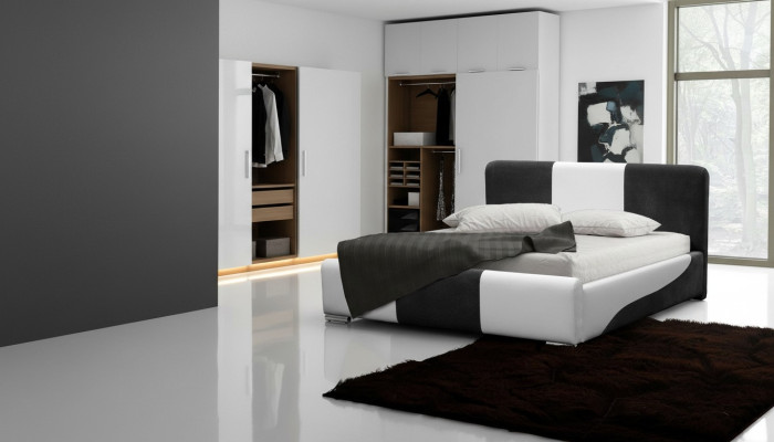 Rama łóżka Sypialnia Design Double Hotel Modern Materiał 160x200 łóżka Nowość