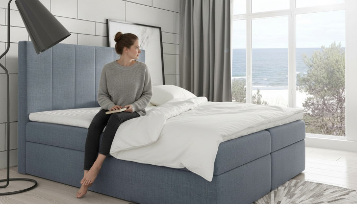 Nowoczesne łóżko Sypialnia łóżko Materiałowe łóżko sprężynowe Włókienniczy design double hotel