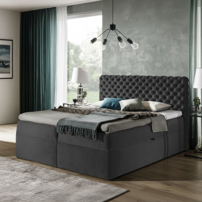 Chesterfield boxspring Łóżko Sypialnia Meble łóżko king size Hotel Aksamit nowe
