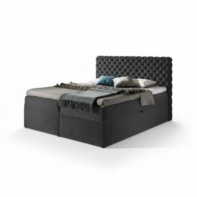 Chesterfield boxspring Łóżko Sypialnia Meble łóżko king size Hotel Aksamit nowe
