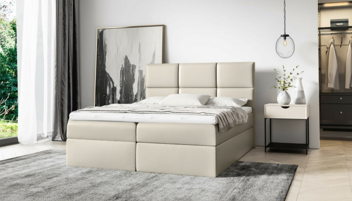 Łóżko tapicerowane łóżko sprężynowe 160x200 designerskie podwójne hotelowe nowoczesne Łóżko łóżka Meble