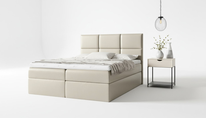 Łóżko tapicerowane łóżko sprężynowe 160x200 designerskie podwójne hotelowe nowoczesne Łóżko łóżka Meble