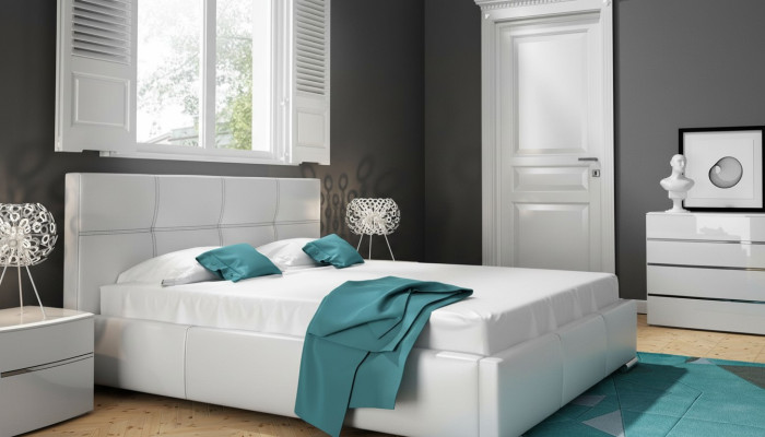 Konstrukcja ramy łóżka podwójnego Hotel Modern Łóżko Sypialnia łóżka Biały Nowość