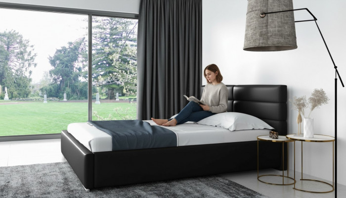 Rama łóżka Drewno Design Double Hotel Modern Łóżko Sypialnia łóżka Łóżko tapicerowane