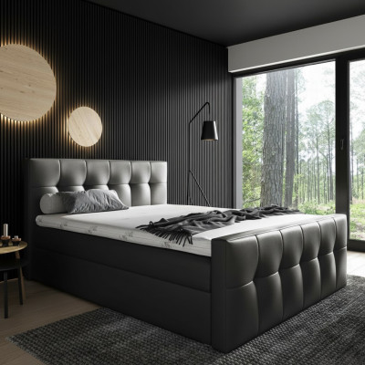 Łóżko skrzyniowe Łóżko Sypialnia łóżko 200x200 Łóżko tapicerowane design double Hotel Meble