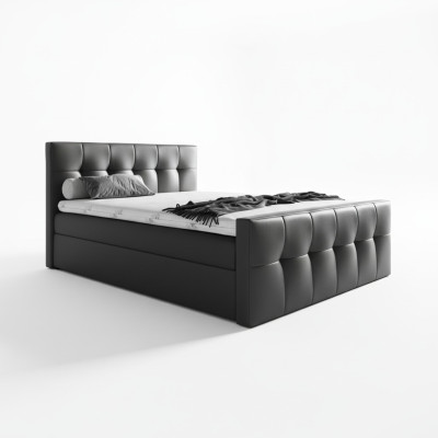 Łóżko skrzyniowe Łóżko Sypialnia łóżko 200x200 Łóżko tapicerowane design double Hotel Meble