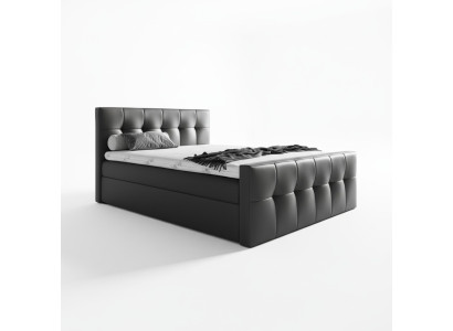 Łóżko skrzyniowe Łóżko Sypialnia łóżko 200x200 Łóżko tapicerowane design double Hotel Meble