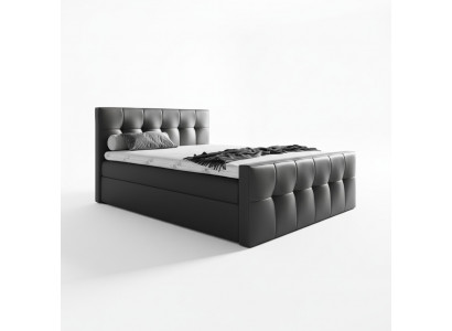 Łóżko skrzyniowe Łóżko Sypialnia łóżko 200x200 Łóżko tapicerowane design double Hotel Meble