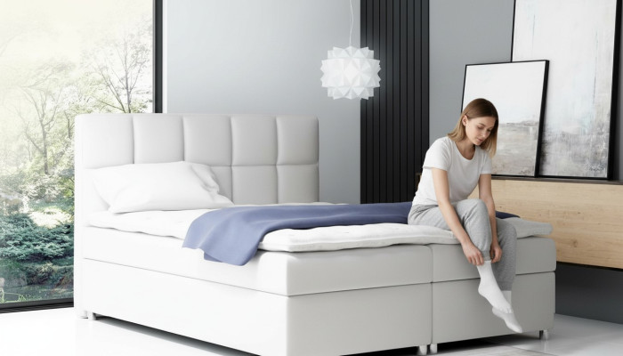 Boxspring Bed Double Hotel Furniture Beds Furnishing big 200x200 Bedroom