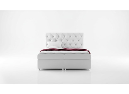 Łóżko Chesterfield Nowoczesne łóżko skrzyniowe Podwójne łóżko łóżko tapicerowane 200x200 Nowość