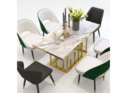 Luksusowy Stół obiadowy jadalnia Meble Meble Tabela Metal Design stoły do ​​jadalni
