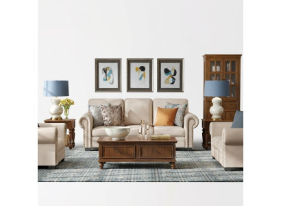 Zestaw sofowy 321 miejsce do siedzenia tapicerowana sofa Włókienniczy Siedziba designerska kanapa