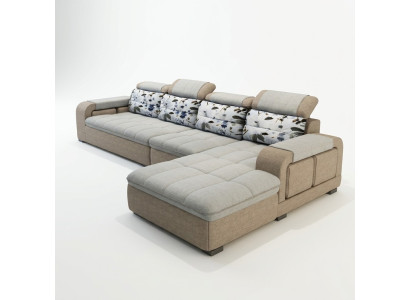 Narożnik kanapa Narożnik w kształcie litery L Siedziba Design Couch Sofy Materiał Żywy krajobraz Nowy