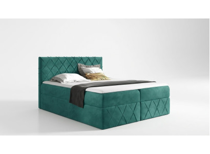 Luksusowe designerskie łóżko tapicerowane Łóżko designerskie łóżko NOWOŚĆ 160x200cm box spring nowość