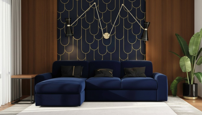 Narożnikowa kanapa sofa z funkcją spania Podstawa łóżka narożnik tapicerowany Funkcja łóżka sofy