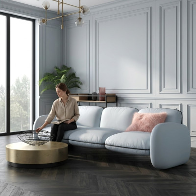 Sofa 3 miejsce do siedzenia Siedziba Sofy Materiał Salon Design Kanapy Podkładka Nowoczesne Meble