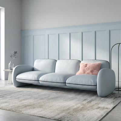 Sofa 3 miejsce do siedzenia Siedziba Sofy Materiał Salon Design Kanapy Podkładka Nowoczesne Meble