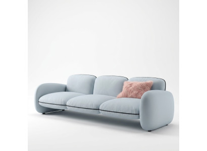 Sofa 3 miejsce do siedzenia Siedziba Sofy Materiał Salon Design Kanapy Podkładka Nowoczesne Meble