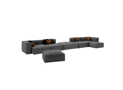 Luksusowa Sofa XXL Siedziba Sofy Materiał Living Room Design Kanapy Podkładka Modern 590 cm