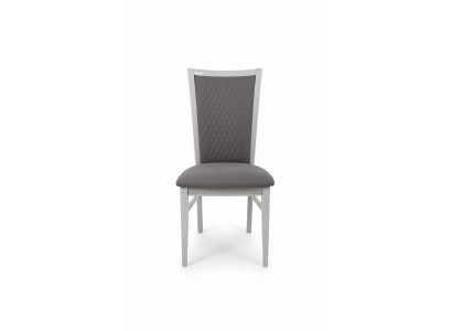 Krzesło do jadalni Drewno Krzesło Szary Materiał Lehnst Krzesła Relaks Design Fotel Włochy